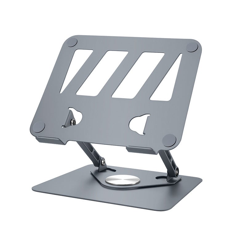 360 ° Rotating Laptop Stand Carbon Steel Desktop Heightening Cooling Learning Machine Laptop Stand - Image 1